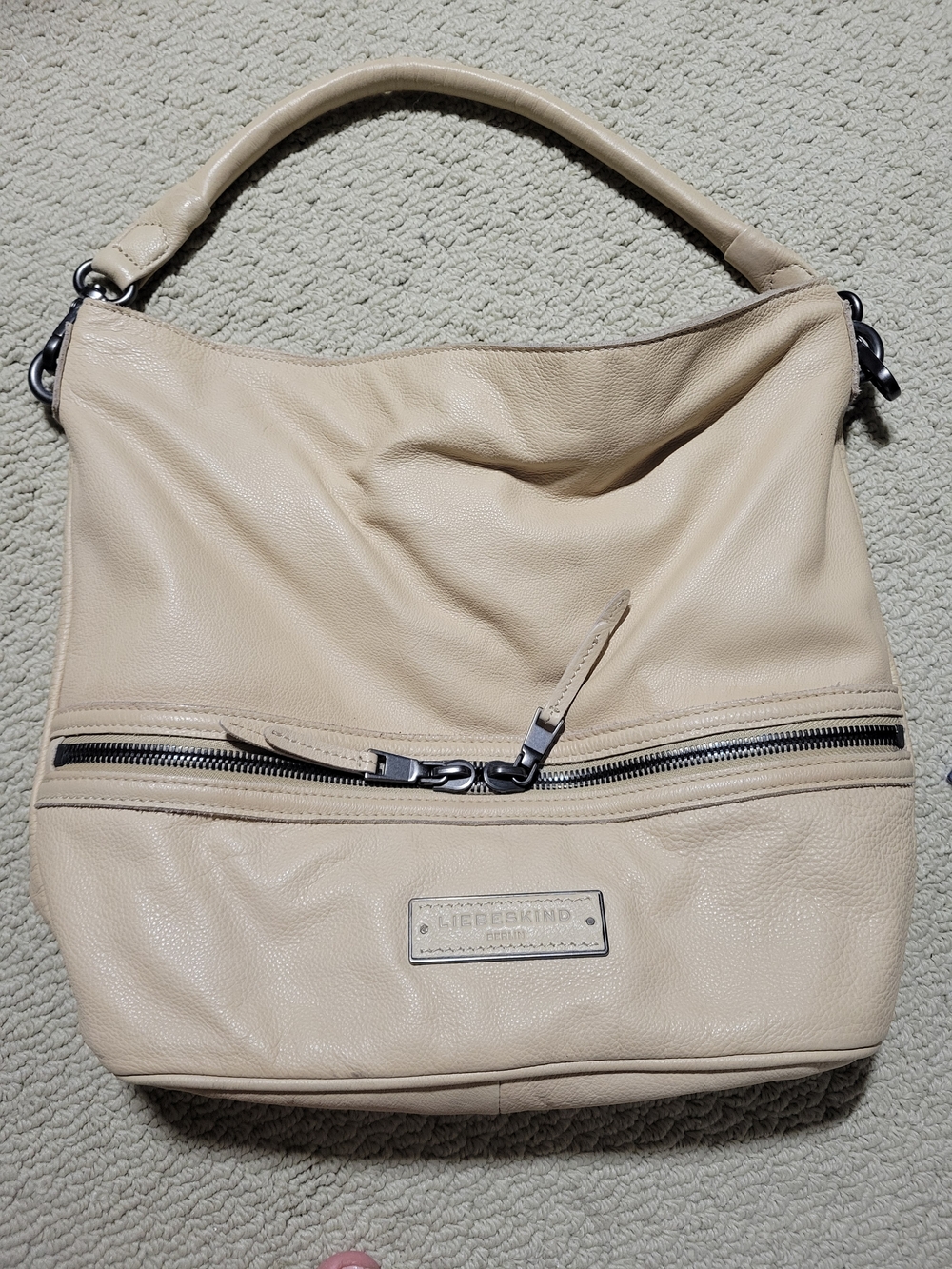 Liebeskind Beige Leather Hobo Bag
